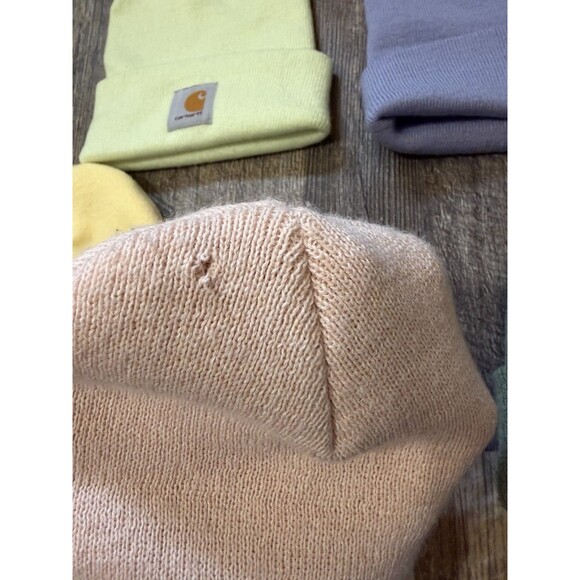 Carhartt A18 Acrylic Cuffed Beanie Hat Lot of 5 Pastel One Size Pink Green